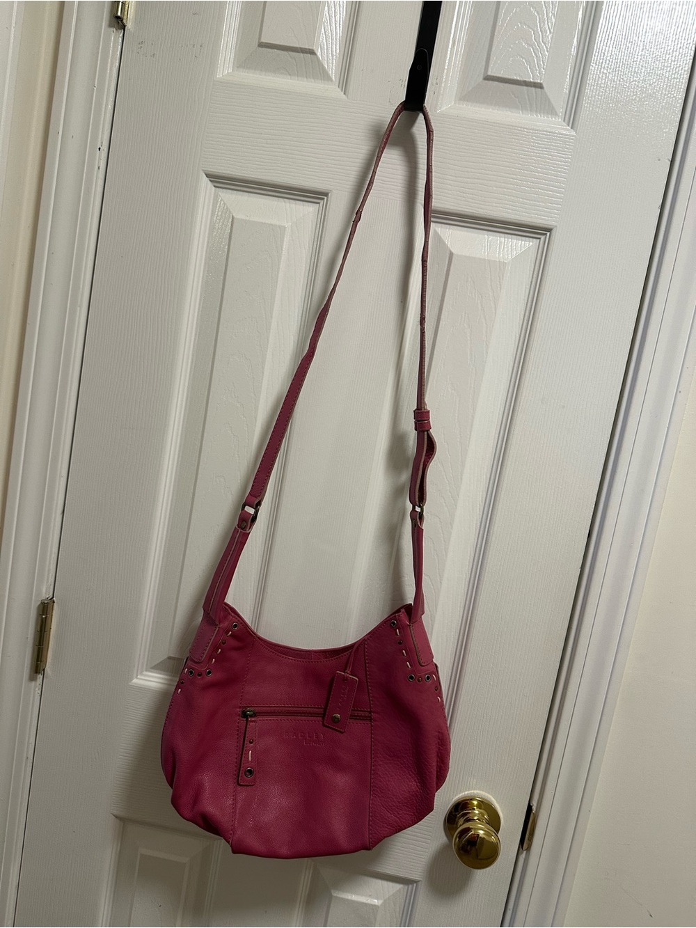 RADLEY LONDON Fuchsia Leather Crossbody Bag